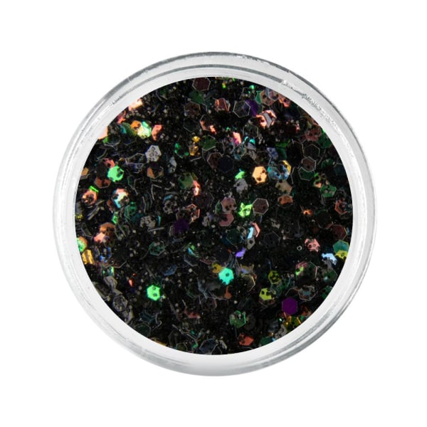 Nagelglitter - Wink Effect - Hexagon - 40 Black