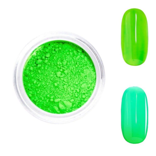 Neon pigment / pulver - Grön - 02 Green