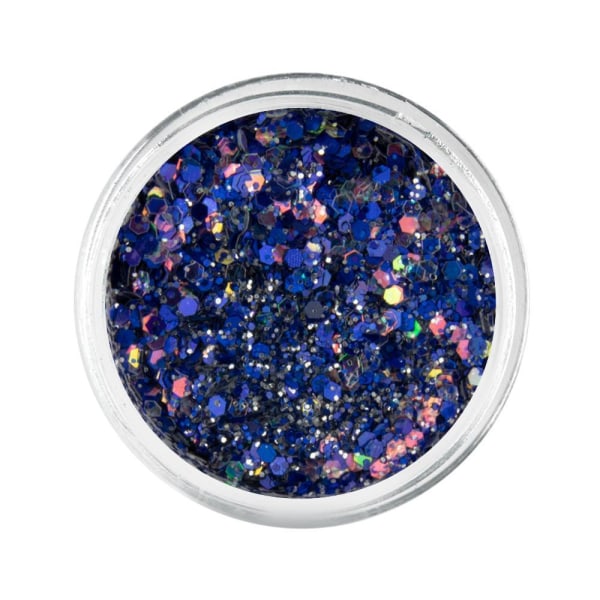 Nail Glitter - Silmäkuvio - Hexagon - 09 Blue