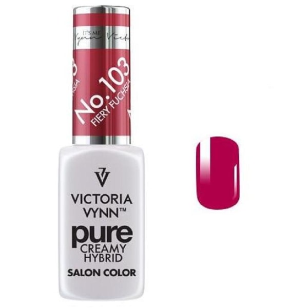 Victoria Vynn - Pure Creamy - 103 Fiery Fuchsia - Gellack Vin, röd