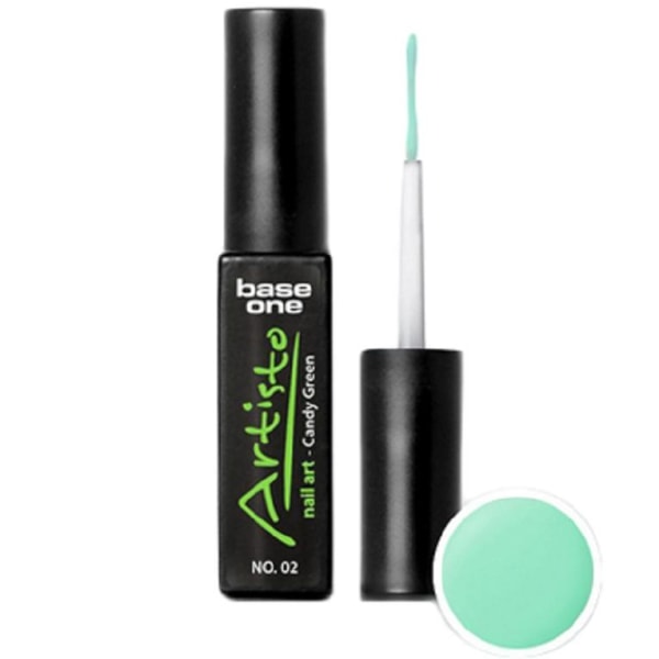 Base one - UV-geeli - Artisto - Candy Green - 02 -10 grammaa Turquoise