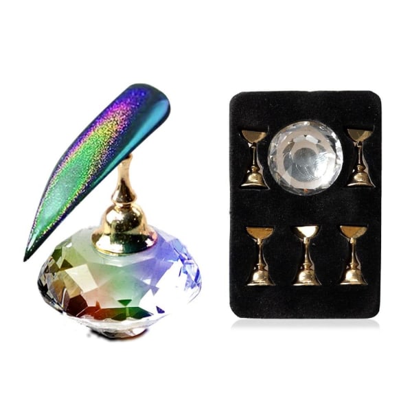 Tip display - Magnetisk - Krystalkugle / Guld #3 Crystal