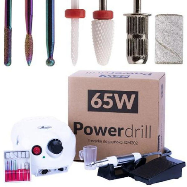Elektrisk nagelfil - DM202 - 35000 RPM - 65W White