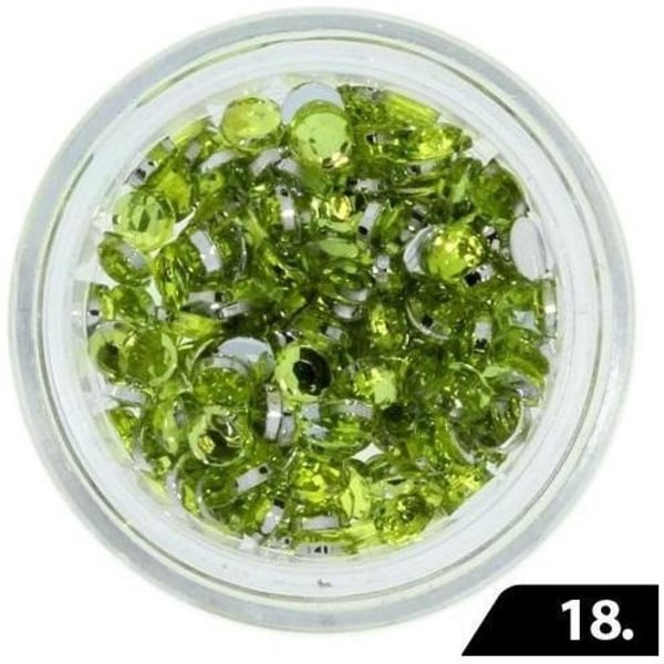 Zirkon stenar (Glas) - 3 mm - 200 st - 18 Ljusgrön