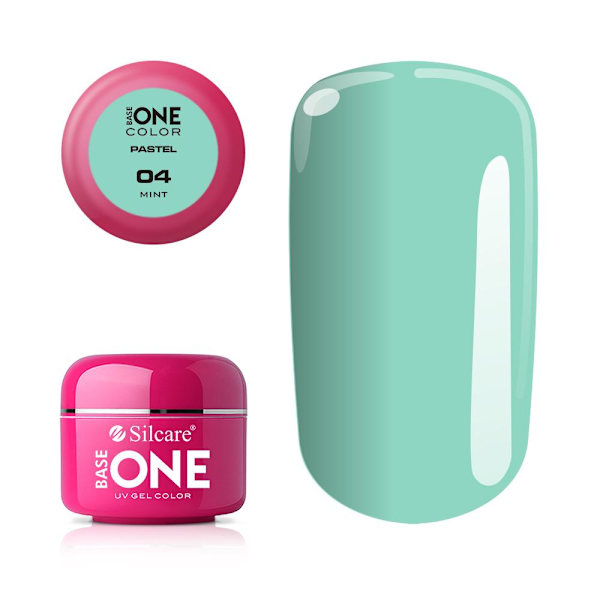 Base One - UV Gel - Pastel Shades - Mint - 04 - 5 gram Grön