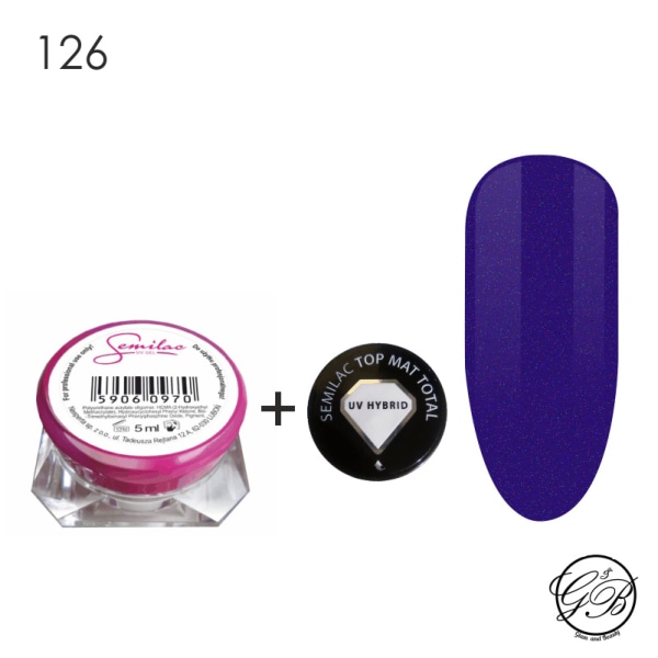 Semilac - UV-geeli - Väri - Yön kuningatar - 126 - 5 ml