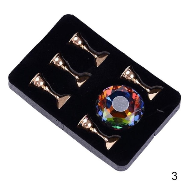 Tipp display - Magnetisk - Kristall kula / Guld #3 Crystal