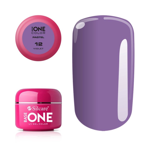 Base One - UV-geeli - Pastellisävyt - Violetti - 12 - 5 grammaa Purple