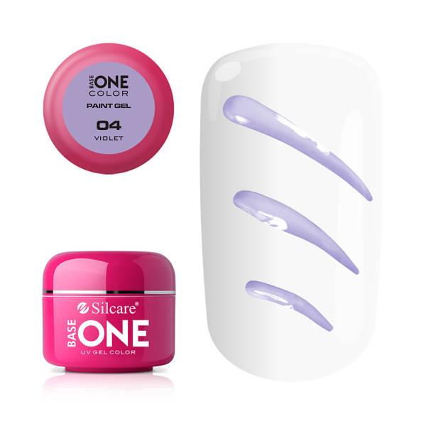 Base One - UV Gel - Paint Gel - Violet - 04 - 5 gram Purple
