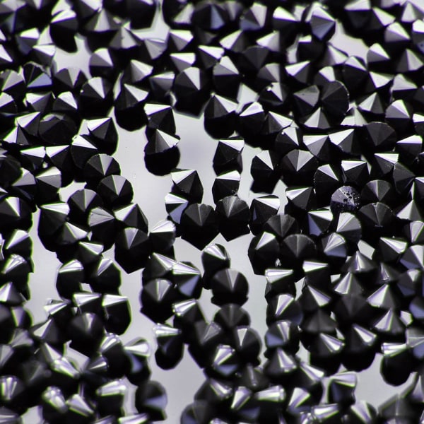 Kristallikivet (lasi) - 1 mm - 200-300 kpl - 23 Black
