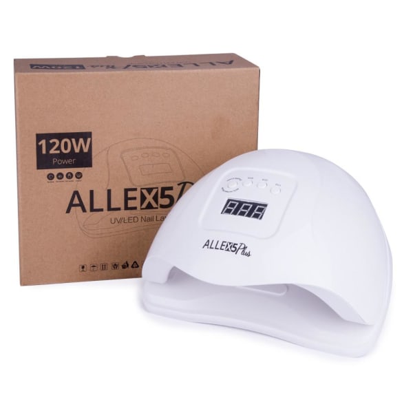 UV/LED 120W - Nagellampa - Allelux X5 Plus - Vit Vit