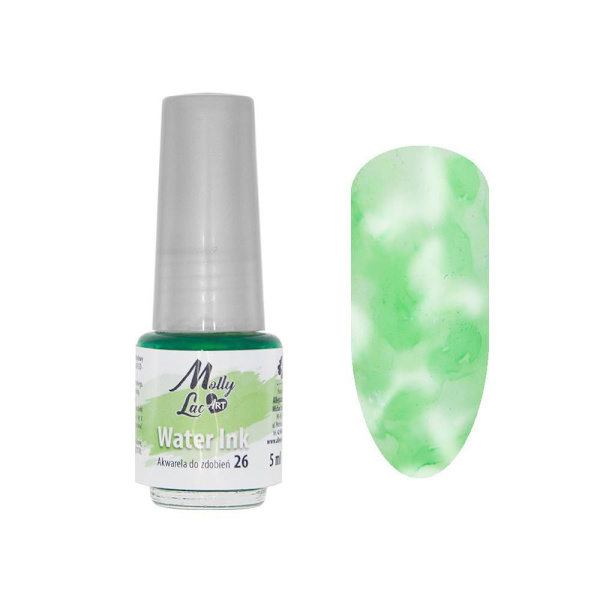 Molly Lac - Water Ink - Akvarell - 5ml - 26 Grön