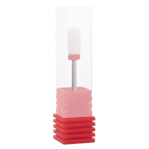 Keramisk slip bits - Vit / Röd - Cylinder boll - F 3/32 Vit