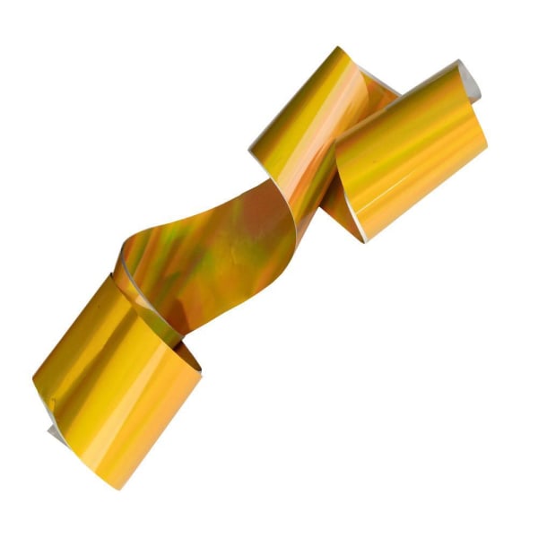 Nagelfolie / folie - för nageldekorationer - Holo - Gold - 1m Guld