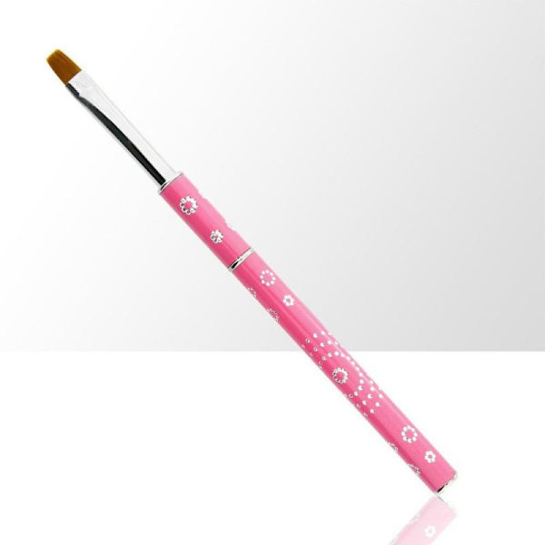 Gelé pensel med kork - Storlek: #8 - Rosa Rosa