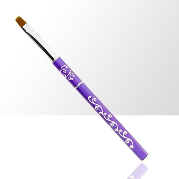 Gelébørste med kork - Størrelse: #8 - Lilla Purple