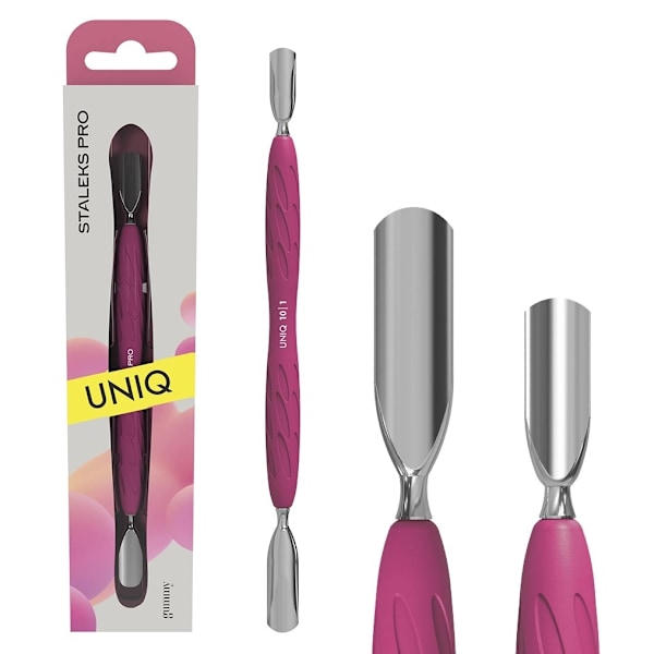 Staleks Nagelbandspusher - UNIQ - PQ-10/1 Metall utseende