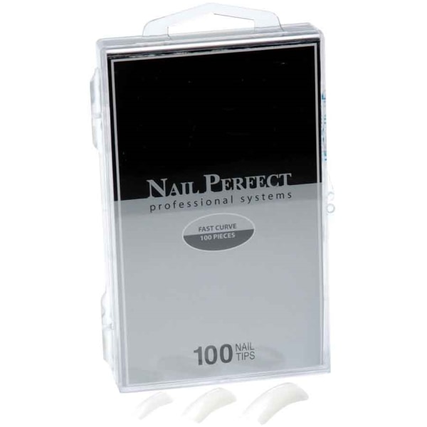 Neutrale neglespidser - Nail Perfect - Hurtig kurve - 100 stk