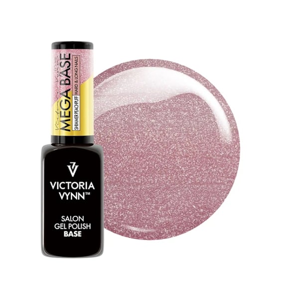 Gel Polish -  Mega Base - Shimmer Peachpuff - 8ml - Victoria Vynn Rosa