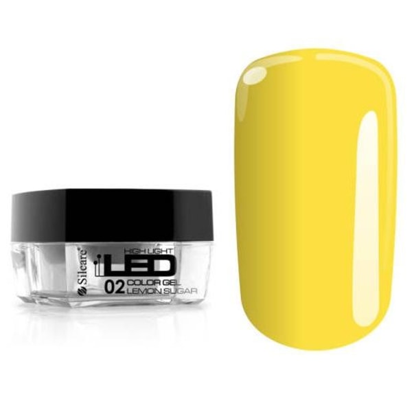 High Light LED Gel - Citronsukker - 02 - 4 g - Silcare Yellow
