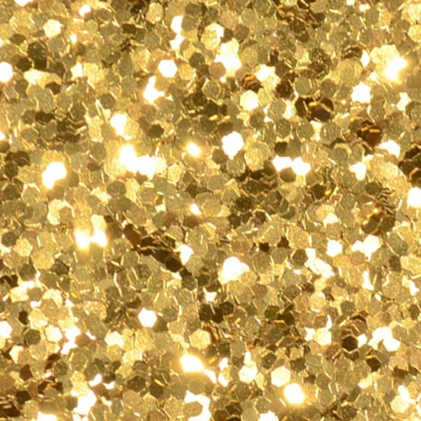 Champagne Guld Glitter Hex - 1mm