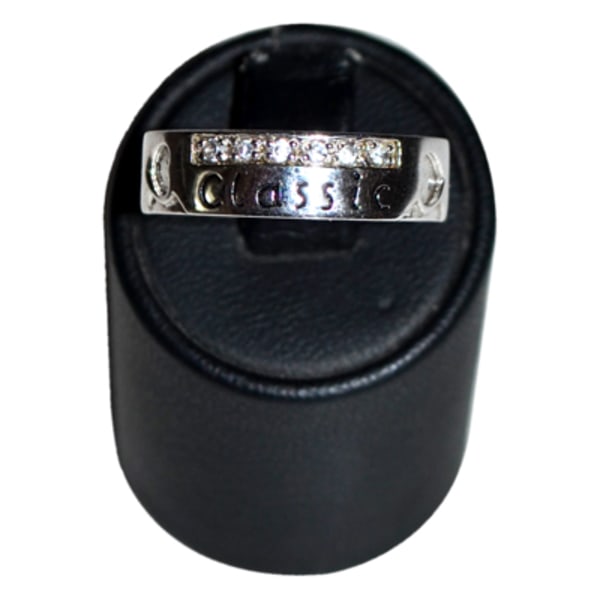 Classic - Exklusiv ring i silver med Cubic Zirconia stenar one size