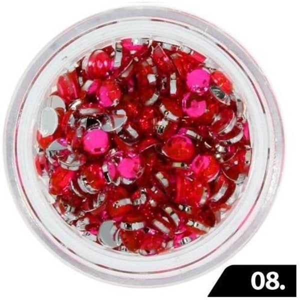 Zirkonikivet (lasi) - 3 mm - 200 kpl - 08 Pink