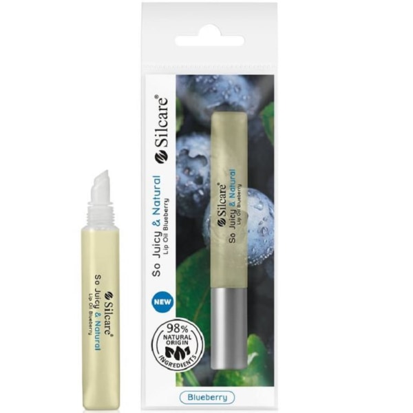 Läpp Olja - Silcare - QUIN - So Juicy & Natural Blueberry - 10ml Transparent