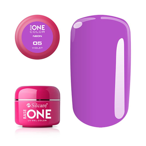 Base one - UV Gel - Neon - Violet - 05 - 5 gram Purple
