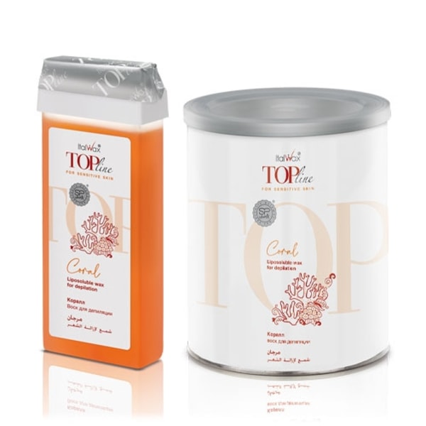 Voks i flager - TOP Line - Koral - 750g - Italwax Orange