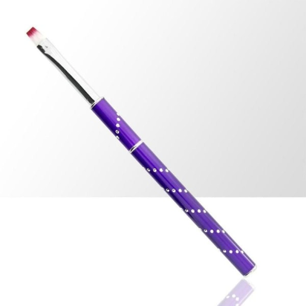 Gelébørste med kork - Størrelse: #8 - Lilla Purple