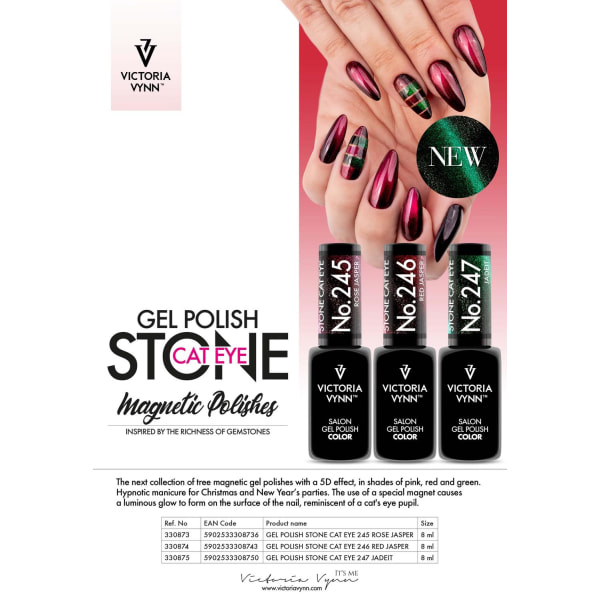 Victoria Vynn - Gel Polish - 247 Stone Cat Eye - Gellack Green