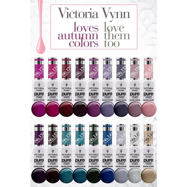Victoria Vynn - Pure Creamy - 139 Navy Peony - Geel Polish Turquoise