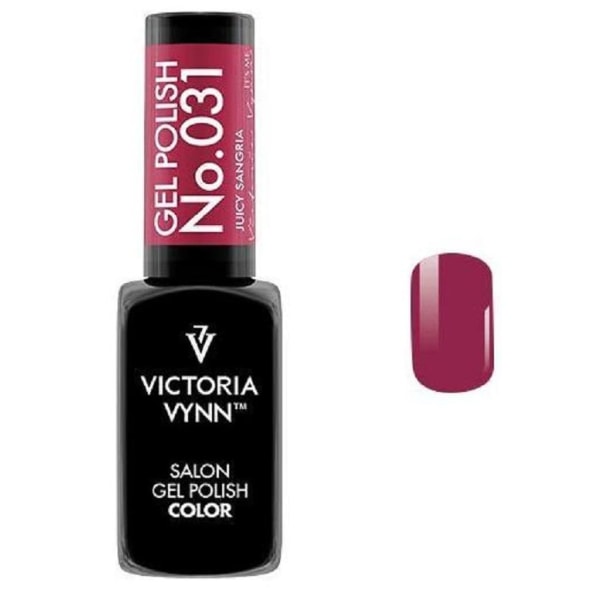 Victoria Vynn - Gel Polish - 031Juicy Sangria - Gellack Vin, röd