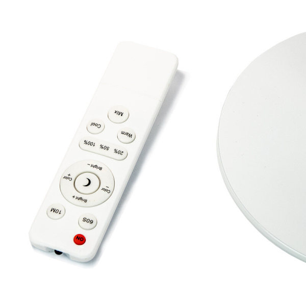 LED - Arbetslampa - Vit - U19D 9W - Fjärrkontroll Vit