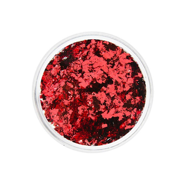 Nageldekorationer - Metall / Alu flingor - 05 Red