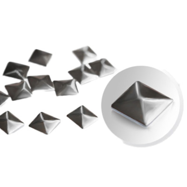 Negledekorationer / dekoration - Pyramide - Sølv - #14