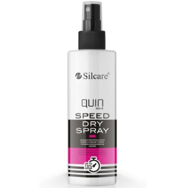 Quin -  Spray för snabbare hårtorkning - 200 ml - Silcare Transparent