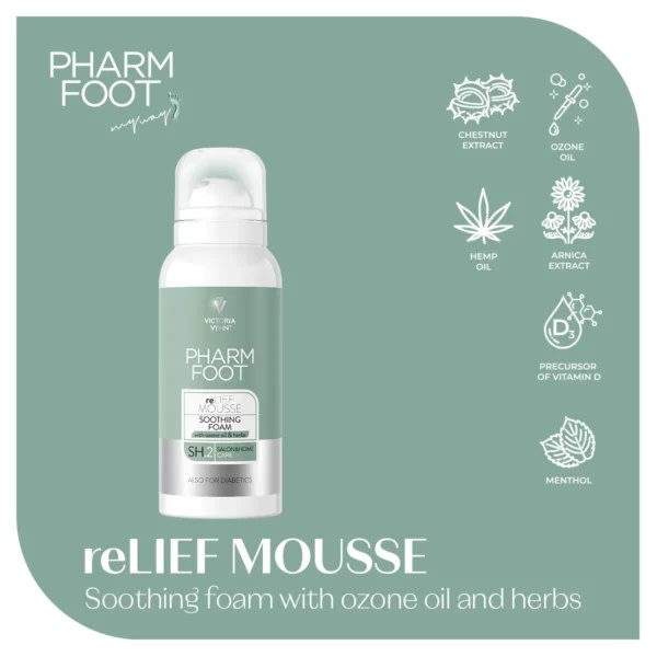 Pharm Foot - Urte - Relief Mousse - 105 ml White