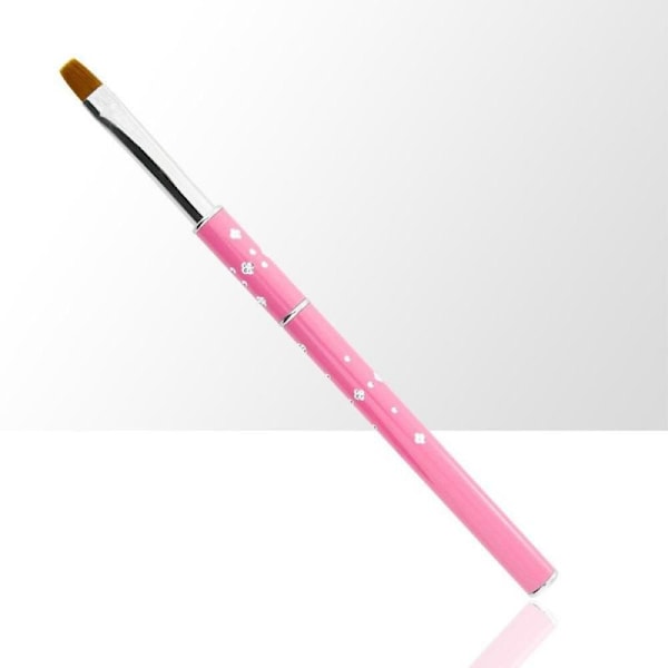 Gelé pensel med kork - Storlek: #8 - Rosa Rosa