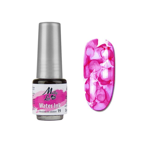 Molly Lac - Water Ink - Akvarell - 5ml - 19 Rosa