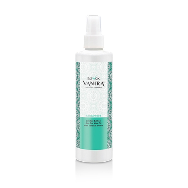 250ml Före vaxning olja - Sandal Wood - Nirvana - Italwax Transparent