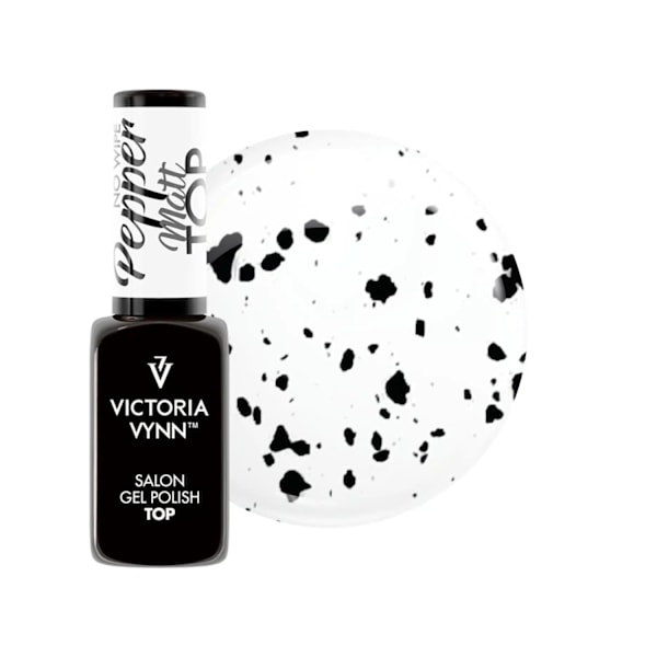 Top coat - Pepper - No Wipe Matt - 8 ml - Victoria Vynn Transparent