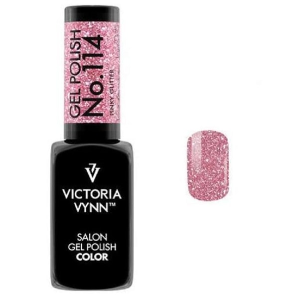 Victoria Vynn - Geelilakka - 114 Pinky Glitter - Geelilakka Pink