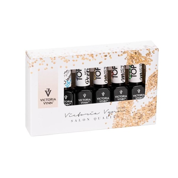 Set med 5 Top coats - Victoria Vynn multifärg