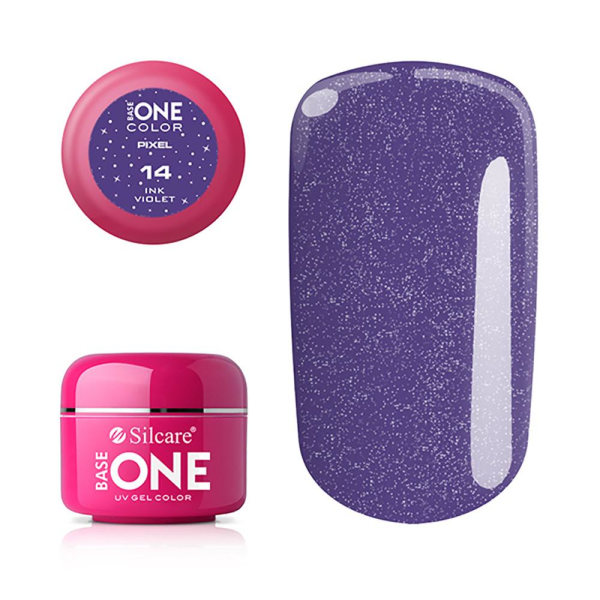 Base One - UV Gel - Pixel - Ink Violet - 14 - 5 gram Purple
