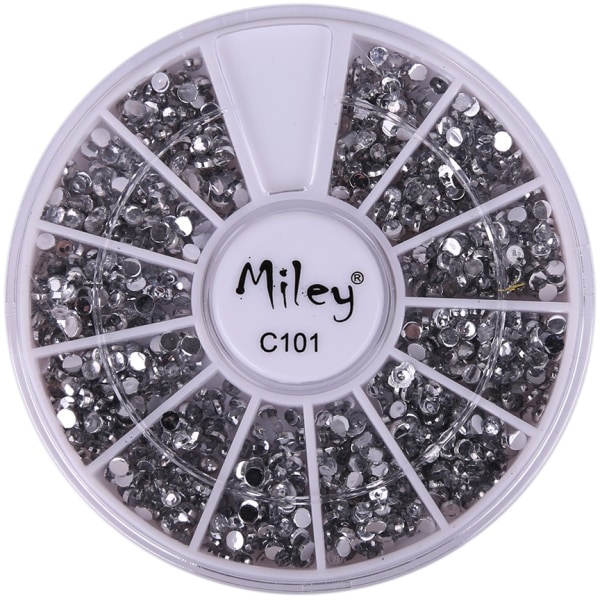 Rundel - Miley - C101 - Negledekorationer - Ca: 600 stk Crystal