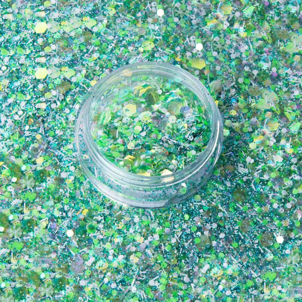 Bland glitter - Alpine effekt - 08 Multicolor