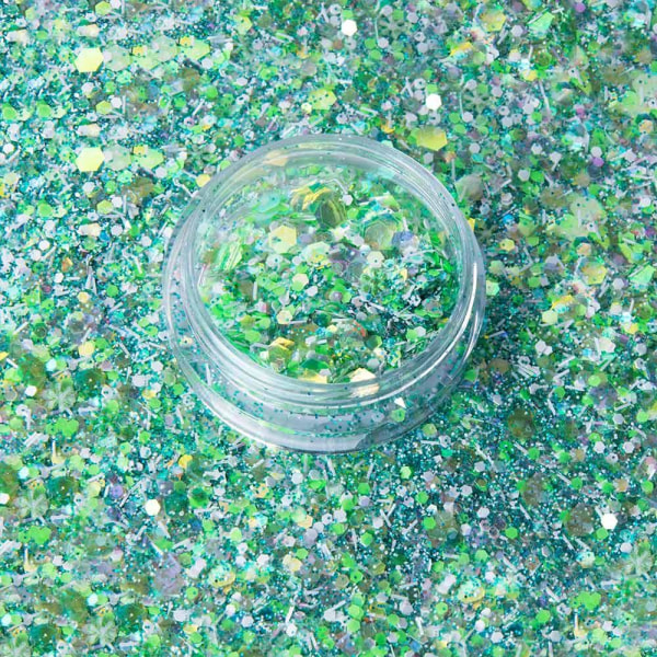 Mix glitter - Alpine effekt - 08 multifärg