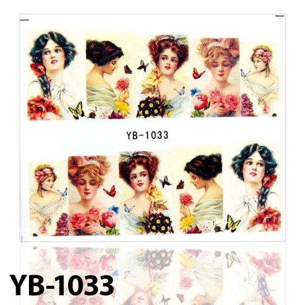 Vesitarrat - Keskiaikainen - YB-1033 - Kynsille Multicolor